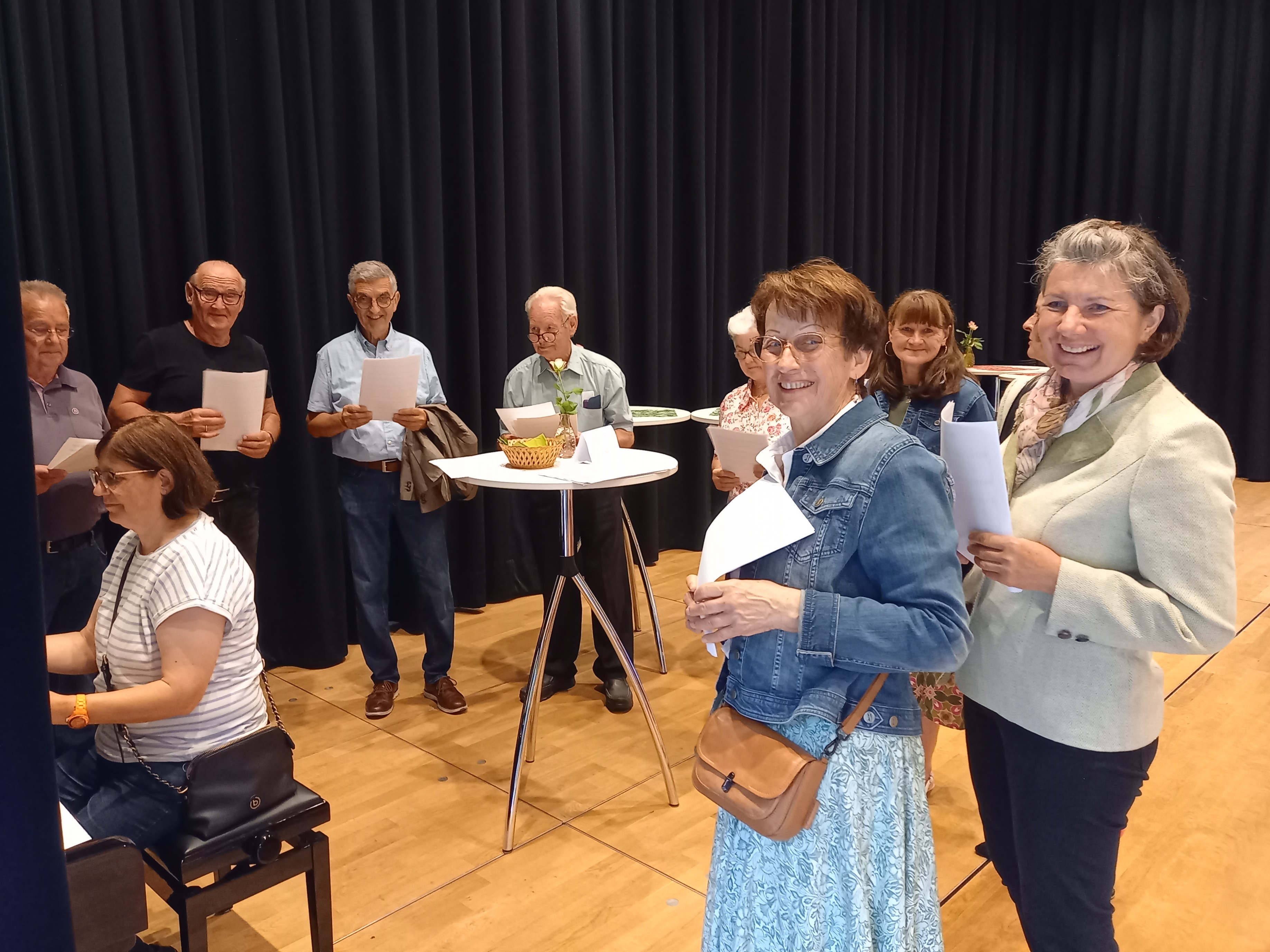 Chor stimmt sich ein